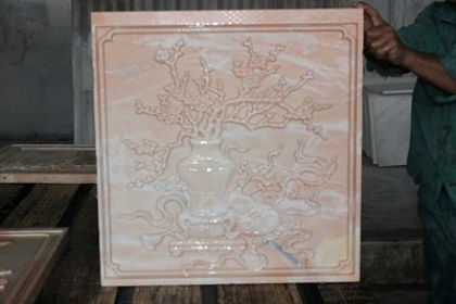 Đá khắc CNC Marble Hồng 2